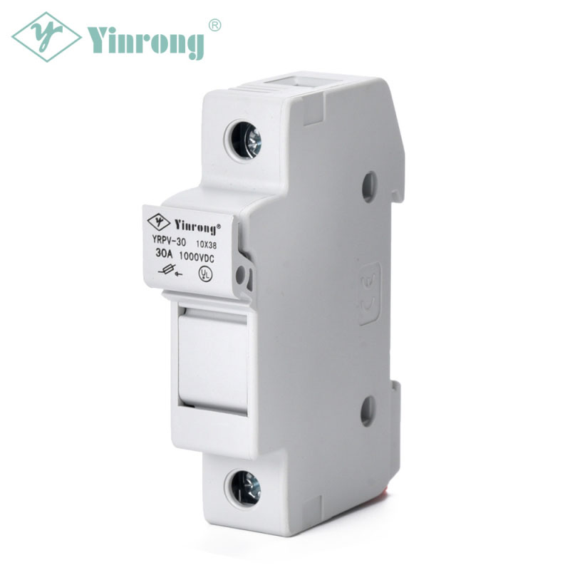 1000VDC 30A 10×38mm zonne-PV DIN-rail zekeringhouder