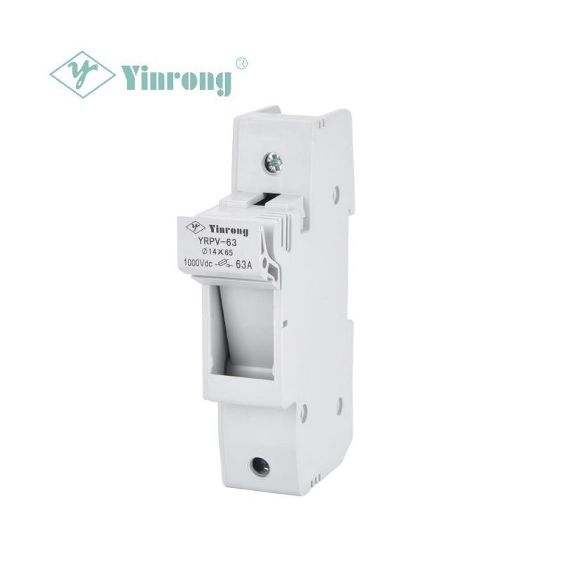 1000VDC 63A 14 × 65 mm zonne-PV DIN-rail zekeringhouder